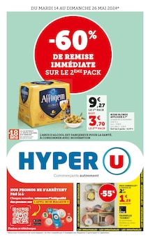 Prospectus Hyper U à Magnieu, "Hyper U", 1 page de promos valables du 14/05/2024 au 26/05/2024