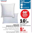 Promo Oreiller 60x60cm ou 45x70cm à 5,45 € dans le catalogue Super U à Rocbaron