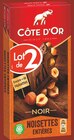Tablettes de chocolat noir noisettes entières - CÔTE D'OR en promo chez Intermarché Vanves à 4,87 €