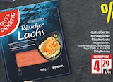 Norwegischer Räucherlachs von Gut&Günstig für 4,29 € bei EDEKA im Angebot Norwegischer Räucherlachs von Gut&Günstig im aktuellen EDEKA Prospekt