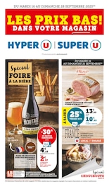 Catalogue Super U à Châtillon-sur-Seine, avec 24 pages Prospectus Super U à Châtillon-sur-Seine, "LES PRIX BAS ! DANS VOTRE MAGASIN", 24 pages, 16/09/2025 - 28/09/2025