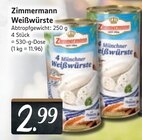 Weißwürste im Angebot bei EDEKA in Wuppertal Weißwürste Angebote von Zimmermann bei EDEKA Wuppertal für 2,99 €