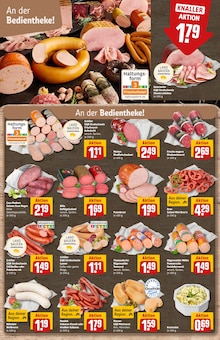 Mettwurst im aktuellen REWE Prospekt (Nürnberg) Mettwurst im REWE Prospekt "Dein Markt" mit 34 Seiten (Nürnberg)