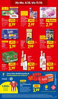 Coca Cola im Lidl Prospekt "LIDL LOHNT SICH" mit 70 Seiten (Lünen)