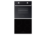 Lot plaque induction 4 zones + four - Cooke and Lewis en promo chez Brico Dépôt Pierrefitte-sur-Seine à 289,00 €