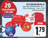 Paprika rot im Angebot bei EDEKA in Freiberg Paprika rot Angebote von Gut & Günstig bei EDEKA Freiberg für 1,79 €