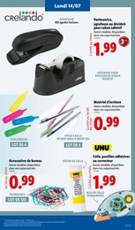 Prix et réduction Fournitures Scolaires dans le prospectus Lidl en cours Offre Fournitures Scolaires dans le catalogue Lidl du moment à la page 61