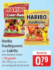 Haribo Fruchtgummi oder Lakritz im Angebot bei famila Nordost in Neustadt Haribo Fruchtgummi oder Lakritz Angebote bei famila Nordost Neustadt für 0,79 €