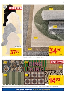 Teppichboden im aktuellen Rusta Prospekt (Jena) Teppichboden im Rusta Prospekt "Willkommen zu Hause in Schweden!" mit 16 Seiten (Jena)