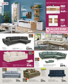 Sofa im porta Möbel Prospekt "Mach das Leben komplett." mit 4 Seiten (Hannover)
