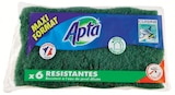 6 Eponges Grattantes Vertes - APTA en promo à 1,23 € chez Intermarché Super 6 Eponges Grattantes Vertes - APTA dans le catalogue Intermarché Super