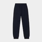 Pantalon de jogging molleton bleu marine fille en promo chez La Halle Pantalon de jogging molleton bleu marine fille dans le catalogue La Halle