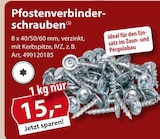 Pfostenverbinderschrauben bei Sonderpreis Baumarkt im Treffurt Prospekt für 15,00 €