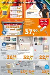 Aktueller Globus-Baumarkt Prospekt mit Wandfarbe, "Immer eine Idee besser", Seite 12