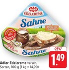 Edelcreme Sahne im Angebot bei E center in Neustadt Edelcreme Sahne Angebote von Adler bei E center Neustadt für 1,49 €