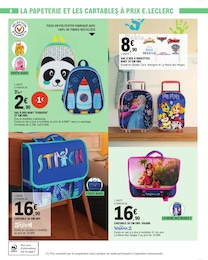 Prix et réduction Sac À Dos Enfant dans le prospectus E.Leclerc en cours Offre Sac À Dos Enfant dans le catalogue E.Leclerc du moment à la page 8