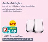 Großes Trinkglas von Schott Zwiesel im aktuellen Penny Prospekt für 1,49 €