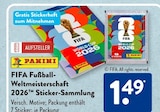 FIFA Fußball-Weltmeisterschaft 2026 Sticker-Sammlung im ALDI SÜD Prospekt FIFA Fußball-Weltmeisterschaft 2026 Sticker-Sammlung von Panini im aktuellen ALDI SÜD Prospekt für 1,49 €