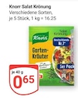 Salat Krönung Garten-Kräuter bei GLOBUS im Prospekt "" für 0,65 €