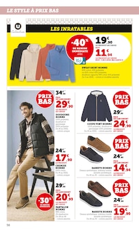 Promo Doudoune Homme dans le catalogue Hyper U du moment à la page 38