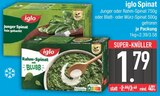 Junger Spinat fein gehackt im EDEKA Prospekt Junger Spinat fein gehackt von Iglo im aktuellen EDEKA Prospekt für 1,79 €