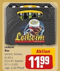 Bier im Angebot bei REWE in Münsingen Bier Angebote von Leikeim bei REWE Münsingen für 11,99 €