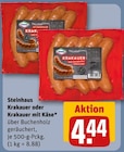 Krakauer oder Krakauer mit Käse von Steinhaus für 4,44 € bei REWE im Angebot Krakauer oder Krakauer mit Käse von Steinhaus im aktuellen REWE Prospekt