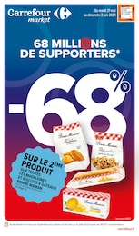 Catalogue Supermarchés Carrefour Market en cours à Gentilly et alentours, 68 millions de supporters, 58 pages, 21/05/2024 - 02/06/2024