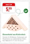Bienenhotel aus Kiefernholz bei ZG Raiffeisen im Mosbach Prospekt für 5,99 €