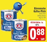 Kaffee-Milch im EDEKA Prospekt Kaffee-Milch von Bärenmarke im aktuellen EDEKA Prospekt für 0,88 €