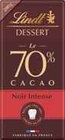 TABLETTE DE CHOCOLAT DESSERT NOIR 70% INTENSE - LINDT en promo chez Intermarché Marignane à 1,76 €