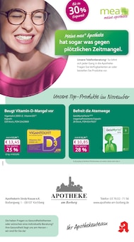 Aktueller mea - meine apotheke Prospekt (Kirchberg, 4 Seiten zum blättern mea - meine apotheke Prospekt Unsere Oktober-Angebote mit 4 Seiten