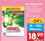 Waschmittel Angebote von Ariel bei Netto Marken-Discount Neubrandenburg für 18,99 €