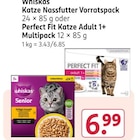 Katze Nassfutter Vorratspack Angebote von Whiskas bei Rossmann Mannheim für 6,99 €