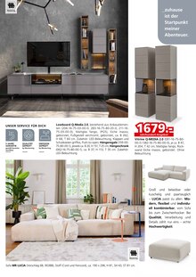 Sofa im aktuellen Segmüller Prospekt (Ulm) Sofa im Segmüller Prospekt "Musterring" mit 26 Seiten (Ulm)