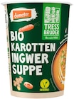 Karotten Ingwer Suppe im Angebot bei REWE in München Karotten Ingwer Suppe Angebote von Tress Brüder bei REWE München für 2,99 €
