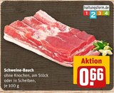 Aktuelles Schweine-Bauch Angebot bei REWE in Ludwigshafen (Rhein) ab 0,66 €