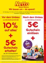 Netto Marken-Discount Prospekt "Wir bauen um - Sie sparen gleich doppelt!", 2 Seiten, für Dormagen, 20.01.2020 - 25.01.2020 Netto Marken-Discount Prospekt "Wir bauen um - Sie sparen gleich doppelt!", 2 Seiten, für Dormagen, 20.01.2020 - 25.01.2020