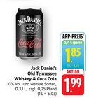 Aktuelles Old Tennessee Whiskey & Coca Cola Angebot bei EDEKA in Heidelberg ab 1,85 €