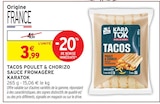 Tacos poulet & chorizo sauce fromagère - KARATOK en promo chez Intermarché Hyper Tacos poulet & chorizo sauce fromagère - KARATOK dans le catalogue Intermarché Hyper