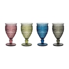 Set 4 verres a vin colores strie - B&M à Noisy-le-Sec Set 4 verres a vin colores strie en promo chez B&M Noisy-le-Sec à 8,98 €