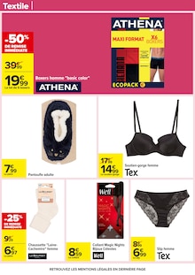 Promo Slip Femme dans le catalogue Carrefour du moment à la page 62