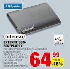 EXTERNE SSD-FESTPLATTE Angebote von Intenso bei Marktkauf Stuttgart für 64,99 €