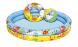 Piscine gonflable + 1 bouée + 1 ballon - Bazarland à Perpignan Piscine gonflable + 1 bouée + 1 ballon en promo chez Bazarland Perpignan à 7,99 €
