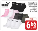 Damen Sneaker-Socken im Angebot bei EDEKA in Weimar Damen Sneaker-Socken Angebote von PUMA bei EDEKA Weimar für 6,66 €
