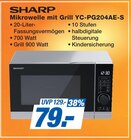 Mikrowelle mit Grill YC-PG204AE-S Angebote von Sharp bei famila Nordost Langenhagen für 79,00 €