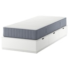 Bettgestell + Aufbewahrung+Matratze weiß/Valevåg fest 90x200 cm von NORDLI für 388,00 € bei IKEA im Angebot Bettgestell + Aufbewahrung+Matratze weiß/Valevåg fest 90x200 cm von NORDLI im aktuellen IKEA Prospekt