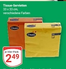 GLOBUS Kaiserslautern - Tissue-Servietten Angebot im Prospekt Tissue-Servietten bei GLOBUS im Kaiserslautern Prospekt für 2,49 €