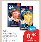 Katzensnack von Purina Felix im aktuellen budni Prospekt