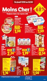 Prix et réduction Kinder Chocolat dans le prospectus Lidl en cours Offre Kinder Chocolat dans le catalogue Lidl du moment à la page 13